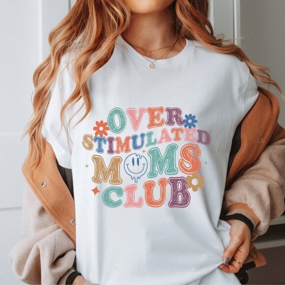 Other - Overstimulated Mom Club Shirt, Mother_s Day Shirt, Mom Life Shirt